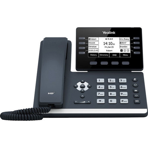 Téléphone IP Yealink SIP-T53W - Filaire - Avec fil/sans fil - Wi-Fi, Bluetooth - Montage mural, bureau - Gris classique SIP-T53W