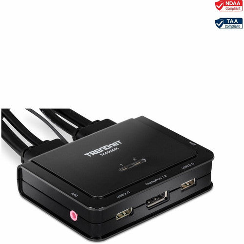 Commutateur KVM DisplayPort 4K TRENDnet à 2 ports TK-220DPi (v1.0R) TK-220DPI