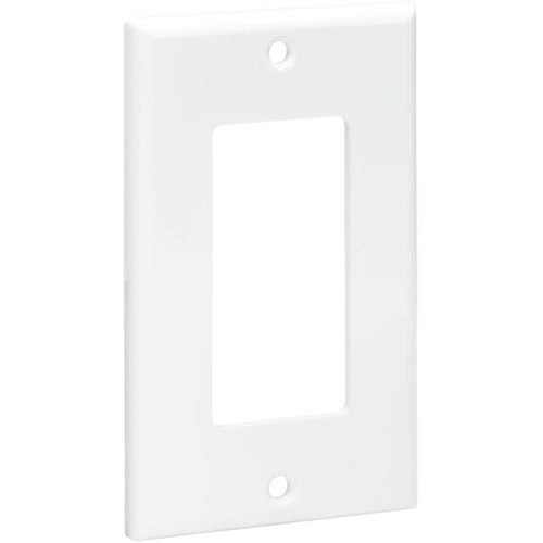 Tripp Lite by Eaton Single-Gang Faceplate, Decora Style - Vertical, White N042D-100-WH