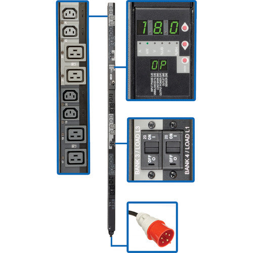 Tripp Lite par Eaton PDU3XVSR6G30A commuté 24 prises PDU PDU3XVSR6G30A