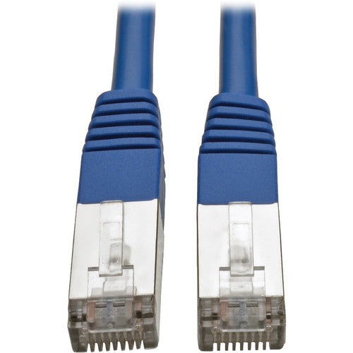 Tripp Lite by Eaton Cat5e Câble de brassage STP blindé moulé 350 MHz (RJ45 M/M), bleu, 4,5 m N105-015-BL