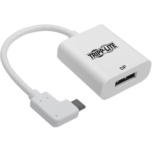 Tripp Lite by Eaton U444-06N-DP-RA Adaptateur USB-C vers DisplayPort à angle droit, M/F, Blanc U444-06N-DP-RA