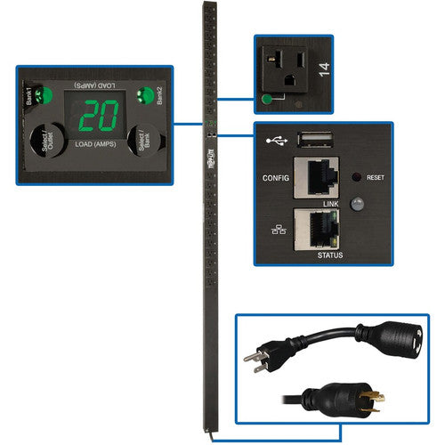 Tripp Lite by Eaton 24-Outlets PDU PDUNVR20LX