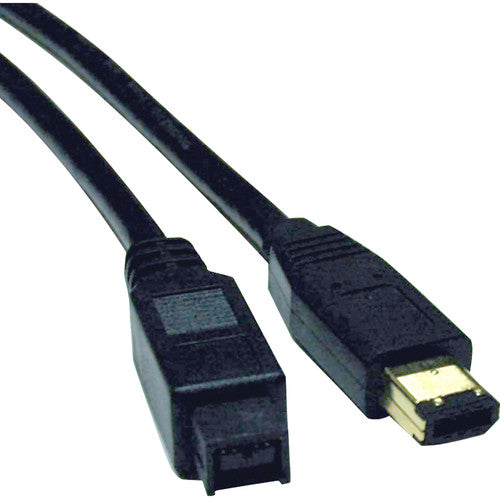 Tripp Lite 6ft Hi-Speed FireWire IEEE Cable-800Mbps with Gold Plated Connectors 9pin/6pin M/M 6' F017-006