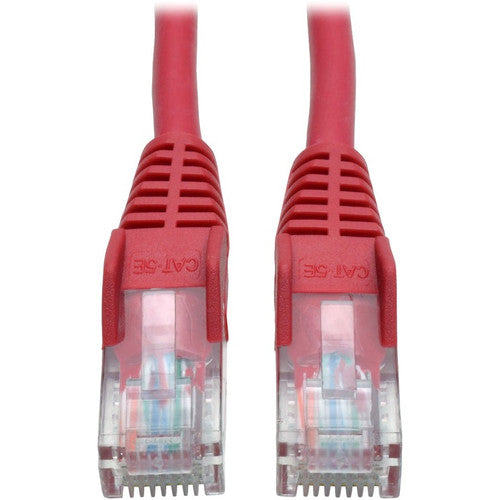 Tripp Lite par Eaton 14 pi. Câble moulé sans accroc Cat5e 350 MHz (RJ45 M/M) - Rouge N001-014-RD