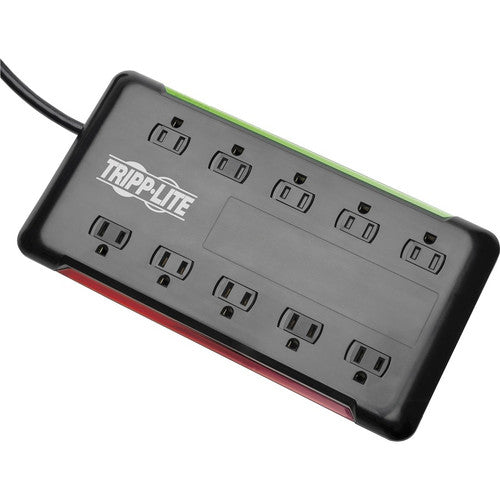 Tripp Lite by Eaton Protect It! 10-Outlet Surge Protector, 6 ft. Cord, 2880 Joules, Black Housing TLP1006B