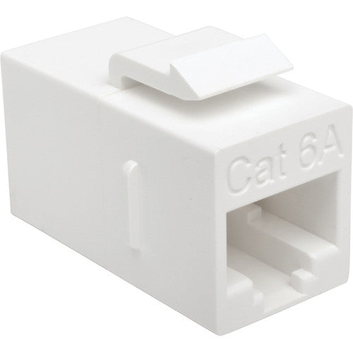 Tripp Lite by Eaton Cat6a Straight-Through Modular In-Line Snap-In Coupler (RJ45 F/F) BHDBT-001-FF