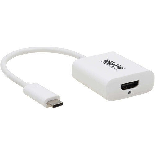 Adaptateur Tripp Lite by Eaton USB-C vers HDMI (M/F) - 8K 60 Hz, HDR, 4:4:4, HDCP 2.3, Blanc U444-06N-HD8K6W