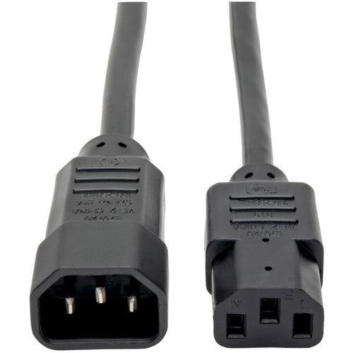 Tripp Lite 4ft Computer Power Cord Extension Cable C14 to C13 13A 16AWG 4' P004-004-13A