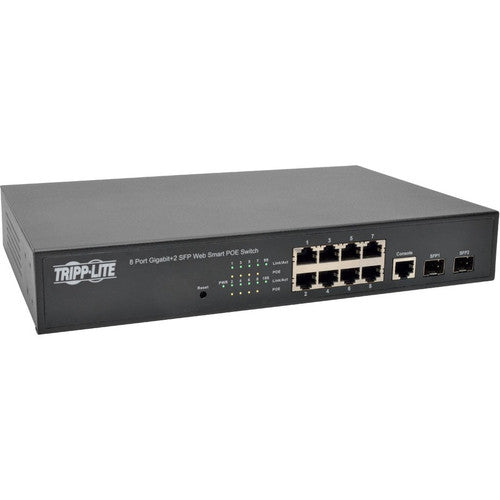 Tripp Lite by Eaton NGS8C2POE Commutateur réseau PoE+ géré Web-Smart Gigabit L2 à 8 ports NGS8C2POE