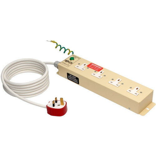 Tripp Lite Safe-IT UK BS-1363 Medical-Grade Power Strip with 4 UK Outlets, 3m Cord PS410HGUK