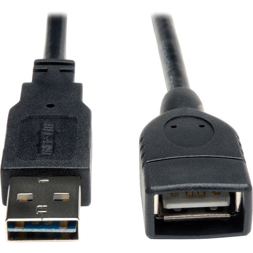 Tripp Lite by Eaton Universal Reversible USB 2.0 A-Male to A-Female Extension Cable - 1ft UR024-001