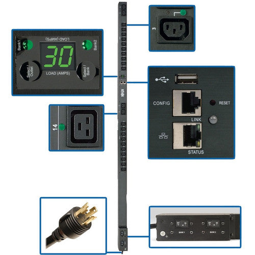 Tripp Lite by Eaton PDUMVR30HVNETLX 24-Outlet PDU PDUMVR30HVNETLX