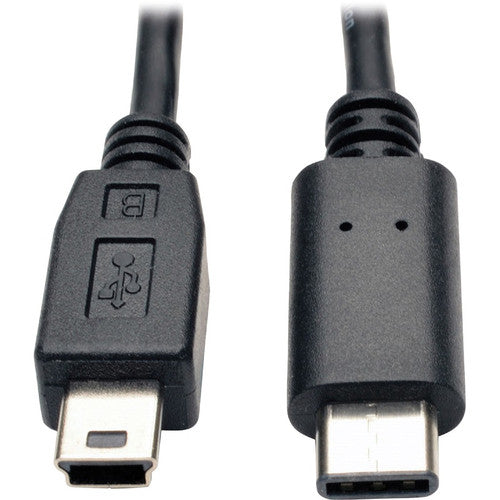 Câble USB 2.0 haute vitesse Tripp Lite by Eaton (Mini-B mâle 5 broches vers USB Type-C mâle), 6 pi U040-006-MINI