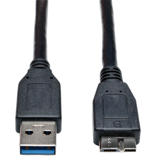 Tripp Lite by Eaton USB 3.0 SuperSpeed Device Cable (A to Micro-B M/M) Black, 6-ft U326-006-BK