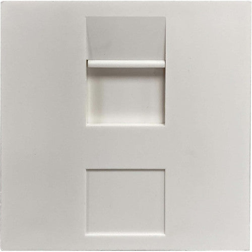 Tripp Lite by Eaton Module à obturateur non chargé à 1 port de style britannique, 50 x 50 mm, blanc N042U-WM1-S