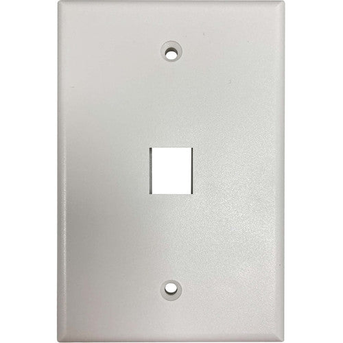 Tripp Lite by Eaton Safe-IT Plaque murale Keystone à 1 port, antibactérienne, ivoire mat, TAA N042AB-001-IVM