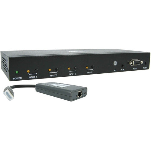 Tripp Lite by Eaton B320-4X1-HH-K1 4-Port HDMI over Cat6 Presentation Switch/Extender B320-4X1-HH-K1