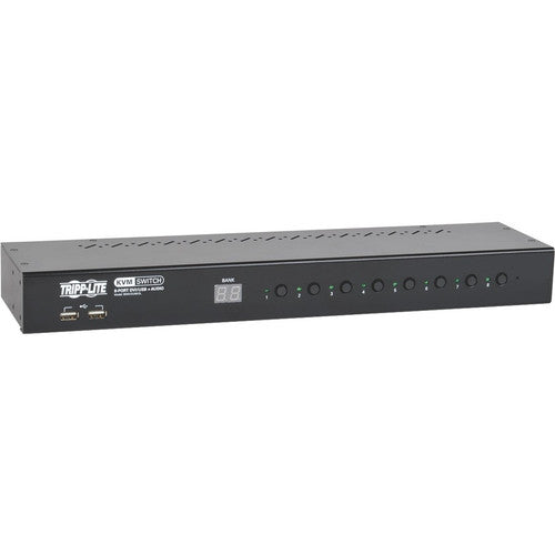 Tripp Lite by Eaton Commutateur KVM DVI/USB 8 ports 1U à montage en rack avec audio et hub USB 2 ports B043-DUA8-SL