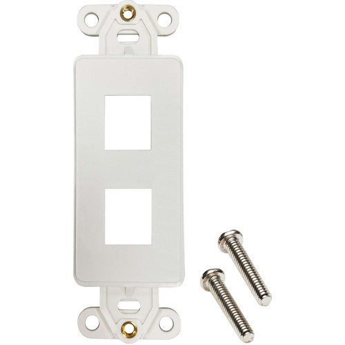 Tripp Lite by Eaton N042DAB-002V-IV 2-Port Antibacterial Wall-Mount Insert, Ivory N042DAB-002V-IV