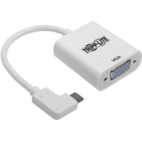 Tripp Lite by Eaton U444-06N-VGA-RA Adaptateur USB-C vers VGA à angle droit, M/F, Blanc U444-06N-VGA-RA