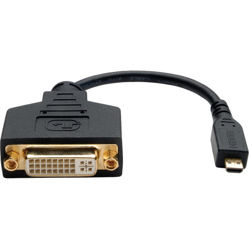 Tripp Lite 6 pouces Micro HDMI vers DVI-D adaptateur convertisseur HDMI mâle Type D vers DVI-D femelle 6" P132-06N-MICRO