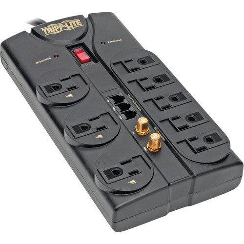 Tripp Lite ProtectIT TLP808TELTV 8 Outlets 120V Surge Suppressor TLP808TELTV