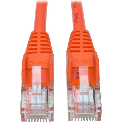 Tripp Lite by Eaton Cat5e Câble de raccordement UTP moulé sans accroc Cat5e 350 MHz (RJ45 M/M), Orange, 25 pi N001-025-OR