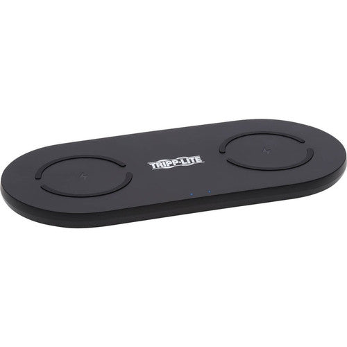 Tripp Lite by Eaton Dual Wireless Charging Pad, Qi-Certified, Black U280-Q02FL-BK