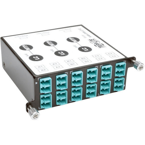 Tripp Lite 40Gb-10Gb Breakout Cassette x3 8-Fiber OM4 MTP/MPO to x12 Dup LC N484-3M8-LC12