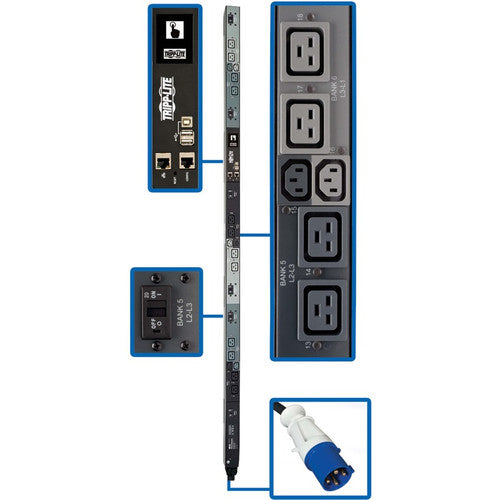 Tripp Lite par Eaton PDU3EVNR6G60A PDU 18 prises PDU3EVNR6G60A