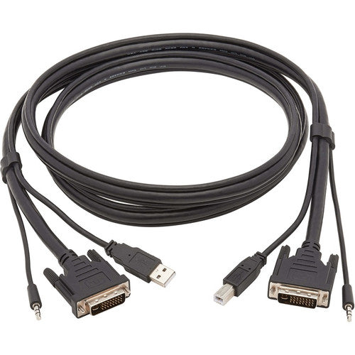 Tripp Lite by Eaton P784-006 DVI KVM Cable Kit, 3 in 1 (M/M), 6 ft P784-006