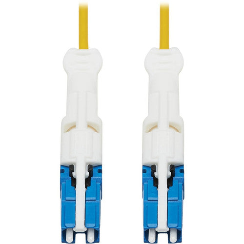 Tripp Lite by Eaton N381C-01M 400Gb Duplex Singlemode 9/125 OS2 Fiber Optic Cable, Yellow, 1 m N381C-01M