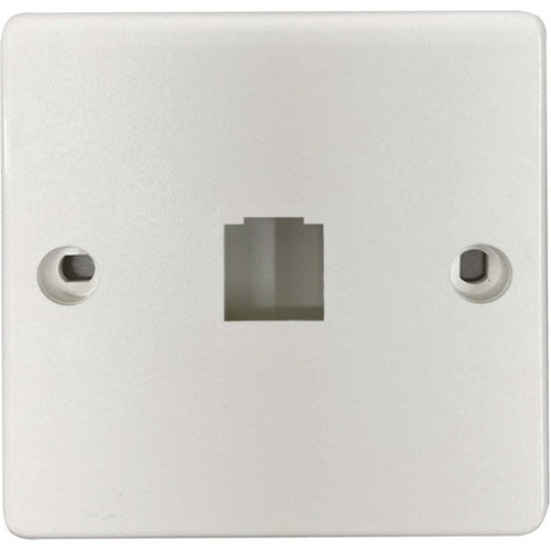 Tripp Lite by Eaton 1-Port French-Style Wall Plate, White, TAA N042F-W01