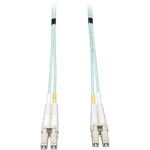 Tripp Lite by Eaton 8M (26-ft.) 10Gb Duplex MMF 50/125 OM3 LSZH Patch Cable (LC/LC) - Aqua N820-08M