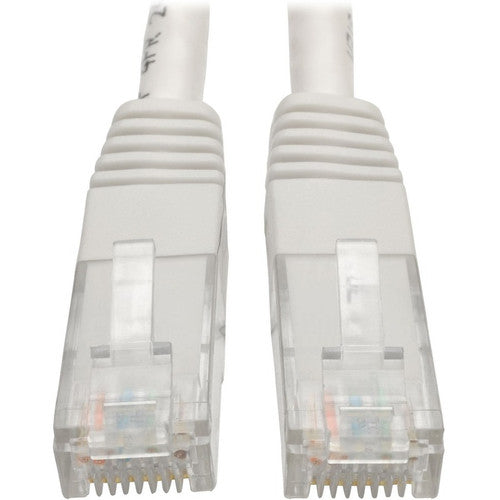 Tripp Lite by Eaton Câble de brassage moulé Gigabit Cat6 (RJ45 M/M), blanc, 15 pieds N200-015-WH