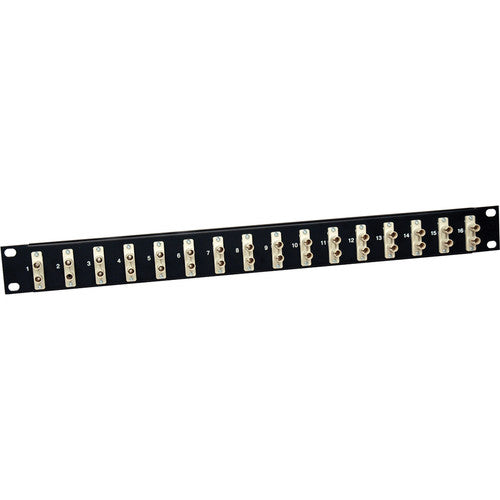 Panneau de brassage fibre Tripp Lite 16 ports 62,5/125 ou 50/125 ST/ST 1URM N490-016-STST