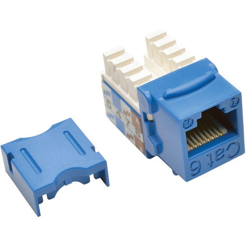 Tripp Lite par Eaton Cat6/Cat5e 110 Style Punch Down Keystone Jack - Bleu, paquet de 25 N238-025-BL