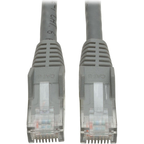 Tripp Lite par Eaton 35 pieds. Cordon de raccordement Gigabit gris Cat6 moulé sans accroc N201-035-GY