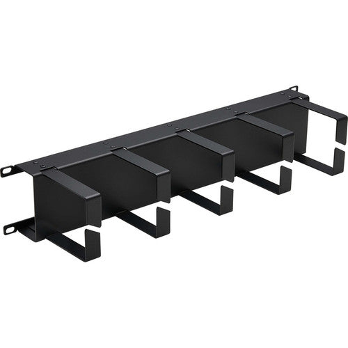 Gestionnaire de câbles horizontal Tripp Lite by Eaton - Anneaux métalliques, Noir, 2U SRCABLERING2UHD