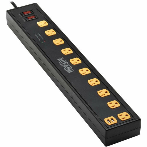 Tripp Lite by Eaton Protect It! TLP1006USB 10-Outlets Surge Suppressor/Protector TLP1006USB