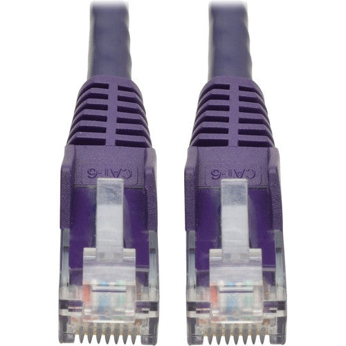 Tripp Lite by Eaton Cat6 Gigabit Câble de raccordement UTP moulé sans accroc (RJ45 M/M), Violet, 0,6 m N201-002-PU