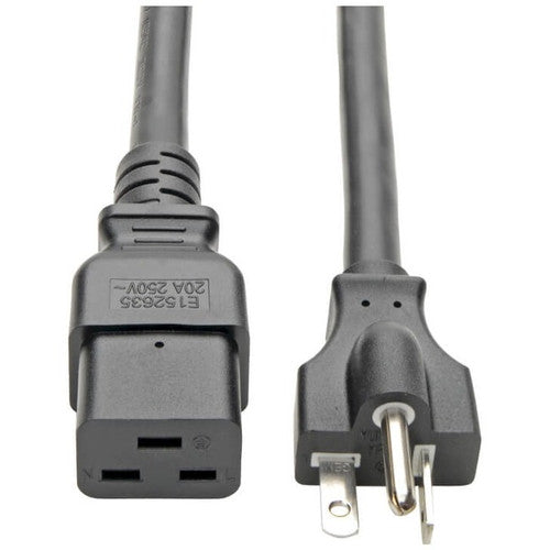 Tripp Lite 10ft Power Cord Extension Cable C19 to 5-20P Heavy Duty 20A 12AWG 10' P049-010