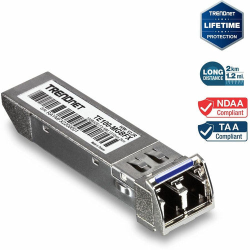 TRENDnet Mini-GBIC Multi-Mode 100Base-FX LC Module (2KM) TE100-MGBFX