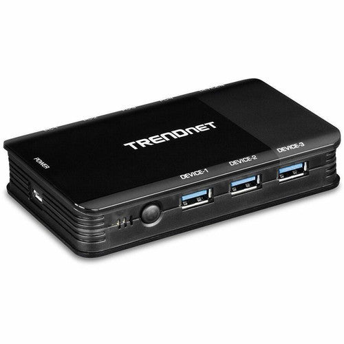 TRENDnet 4 Computer 4-Port USB 3.1 Sharing Switch, TK-U404, 4 x USB 3.1 for Computers, 4 x USB 3.1 for Devices, Flash Drive Sharing, Scanners, Printers, Mouse, Keyboard, Windows & Mac Compatible TK-U404