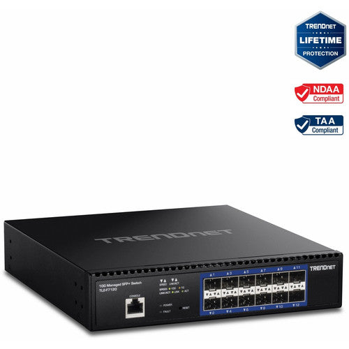 Commutateur SFP+ géré TRENDnet 12 ports 10G couche 2 TL2-F7120