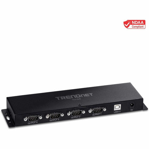 TRENDnet 4-Port USB to Serial RS232 Hub TU-S4