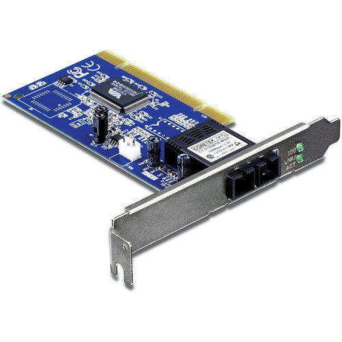 TRENDnet 100Base Multi-Mode SC Fiber-to-PCI Adapter; Up to 2km; IEE 802.3x; 802.1Q; TE100-PCIFC TE100-PCIFC