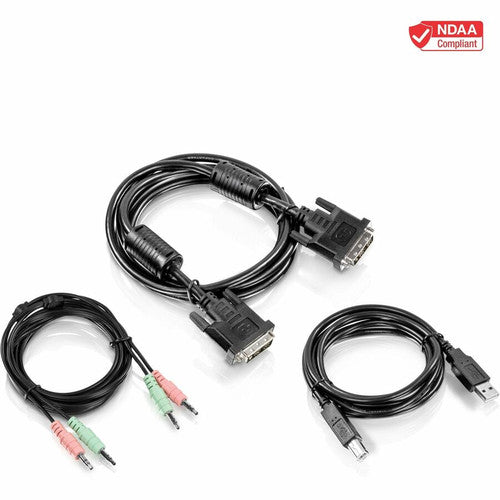 TRENDnet 6 ft. DVI-I, USB,and Audio KVM Cable Kit TK-CD06