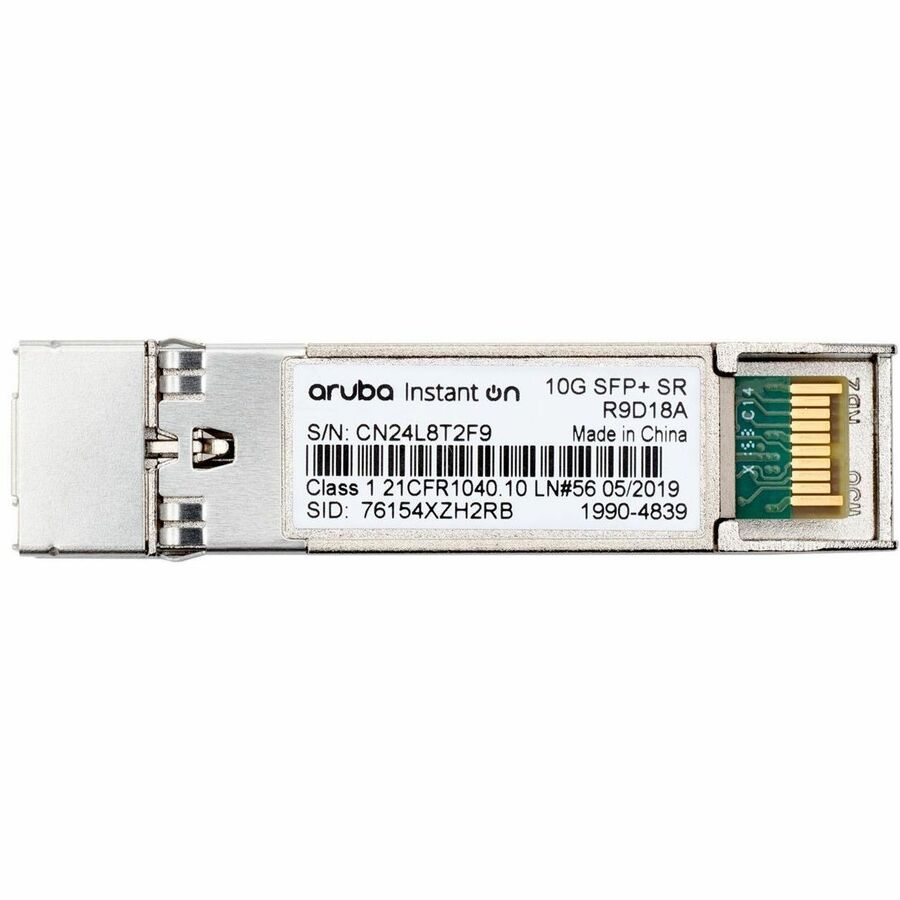 HPE Networking Instant On 10G SFP+ LC SR 300m OM3 MMF Transceiver R9D18A